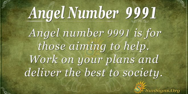 Angel Number 9991