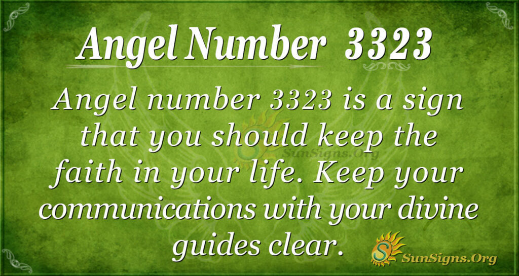 Angel number 3323