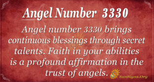 Angel number 3330
