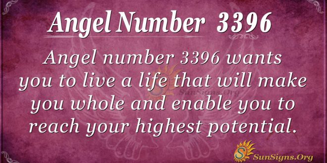 Angel number 3396