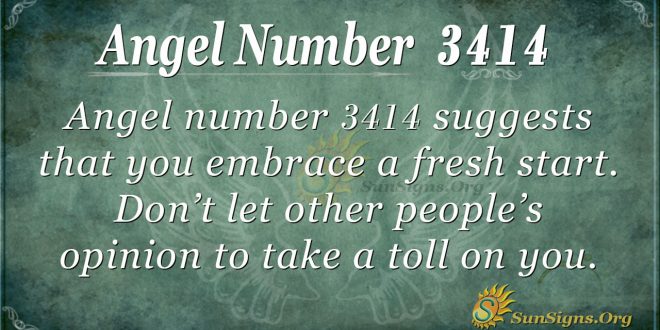 Angel number 3414