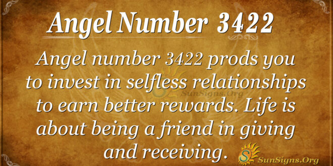 Angel number 3422