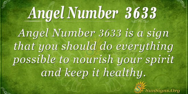 Angel number 3633