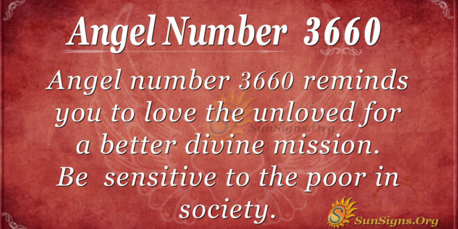 Angel number 3660
