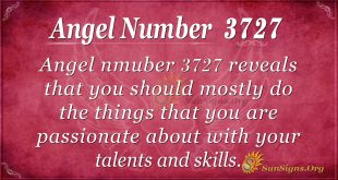 Angel number 3727