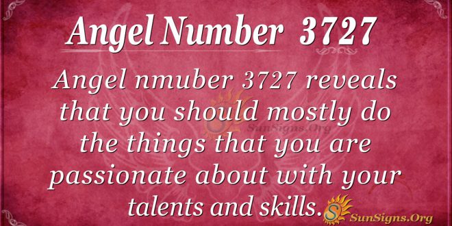 Angel number 3727