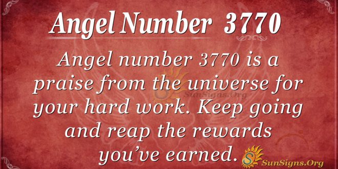 angel number 3770