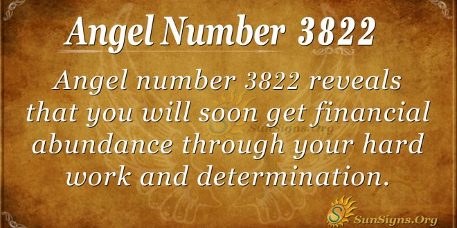 Angel number 3822