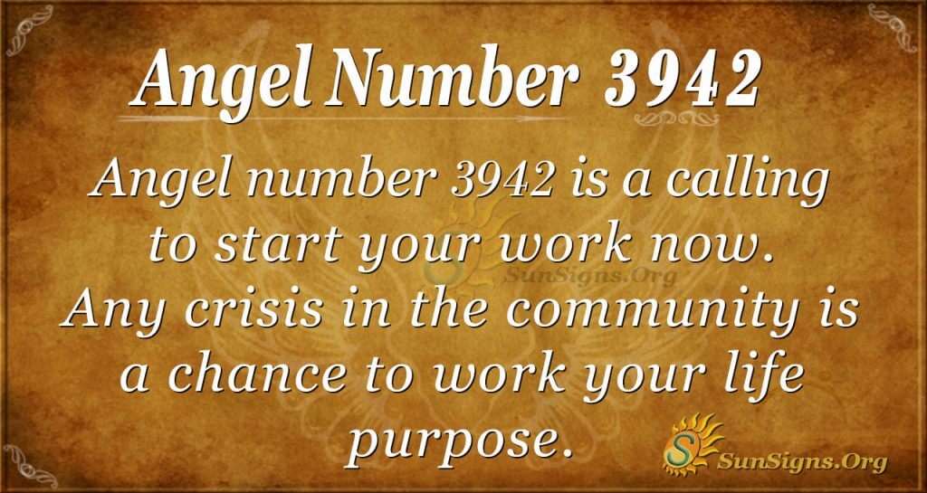 Angel number 3942