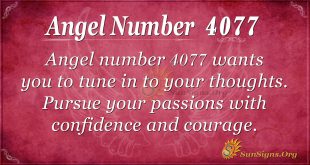 Angel number 4077