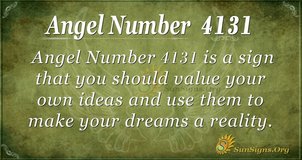 Angel number 4131