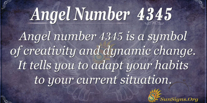 Angel number 4345