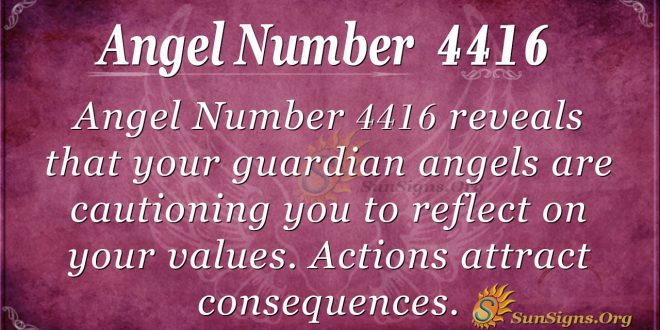 Angel number 4416