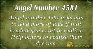 Angel number 4581