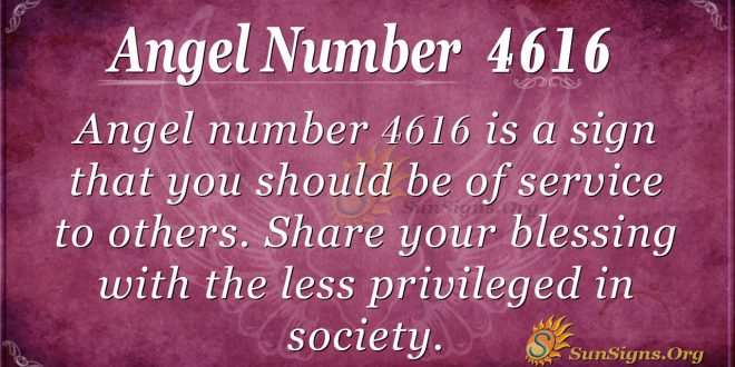 angel number 4616