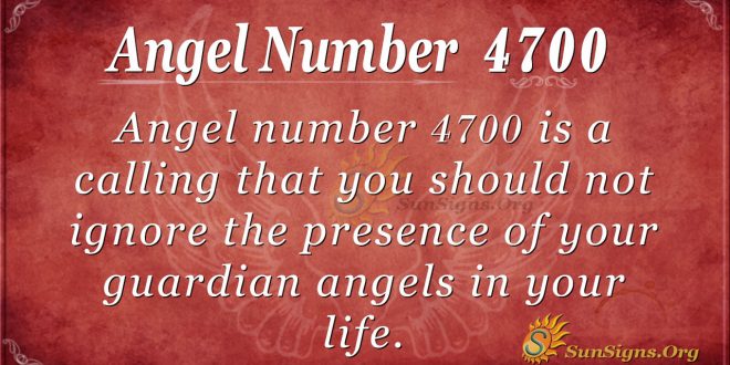 Angel number 4700