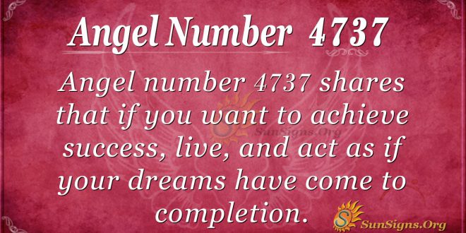 angel number 4737