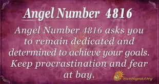 Angel number 4816