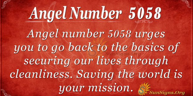 Angel number 5058