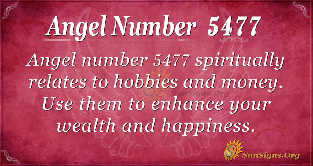 Angel number 5477