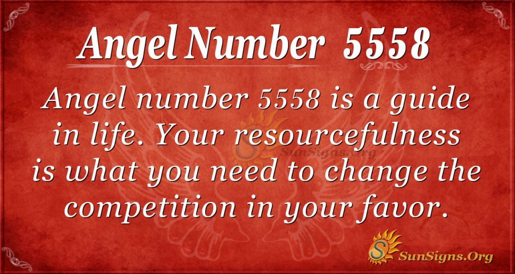 Angel number 5558