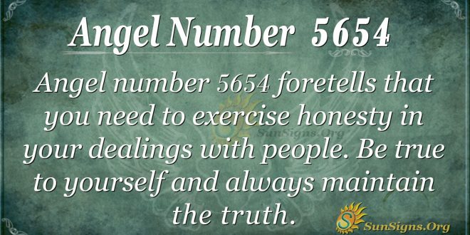 Angel number 5654
