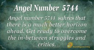 Angel number 5744