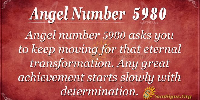 angel number 5980