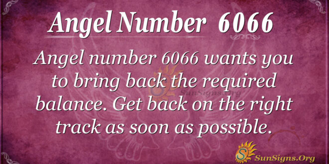 Angel number 6066