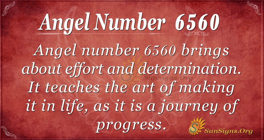 Angel number 6560