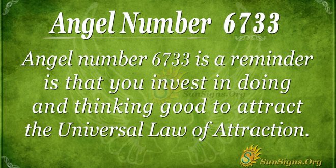 Angel number 6733