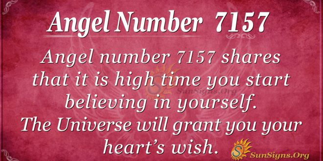 angel number 7157
