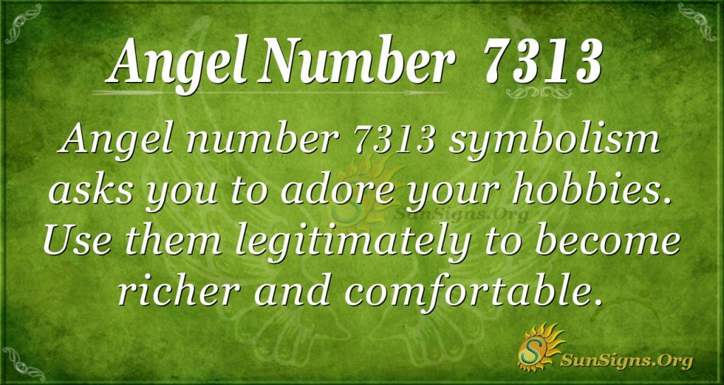 angel number 7313