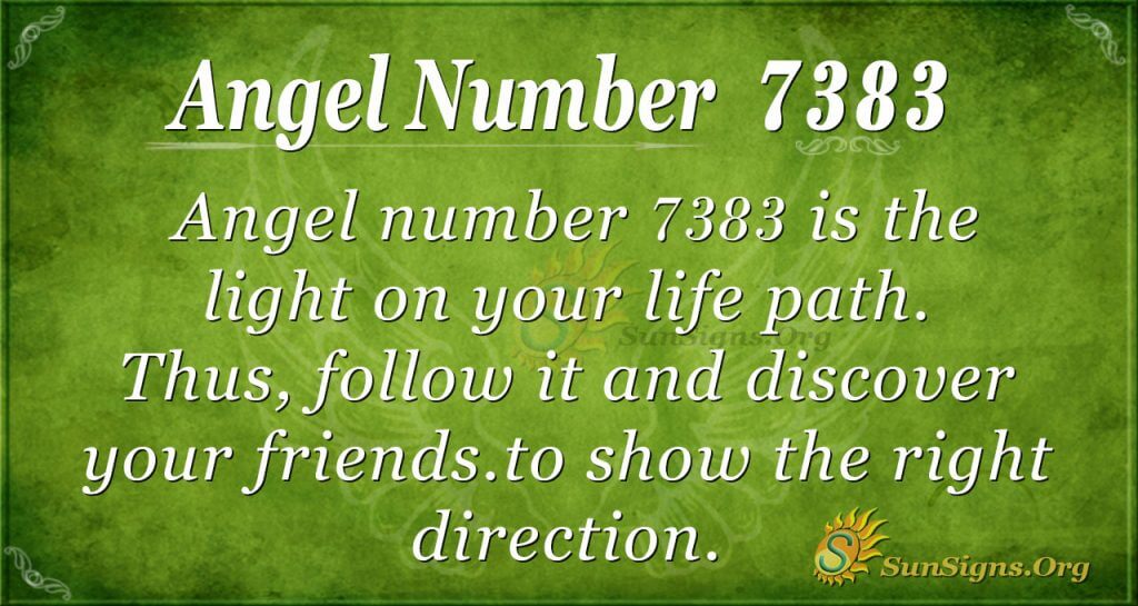 angel number 7383