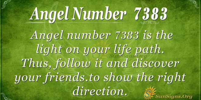 angel number 7383
