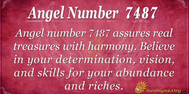 angel number 7487