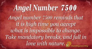 angel number 7500
