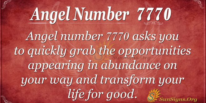 angel number 7770