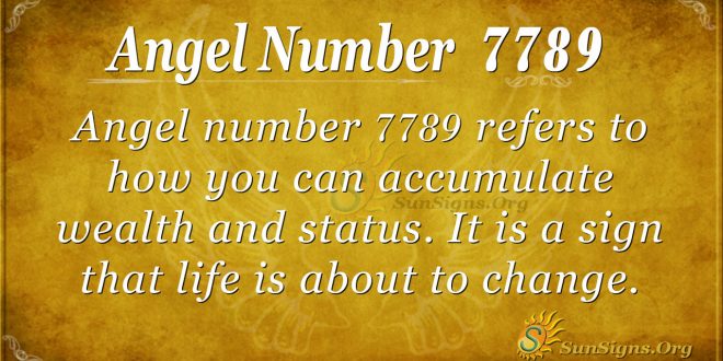 angel number 7789