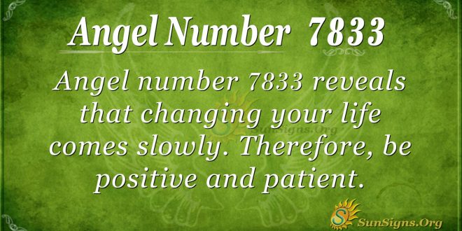angel number 7833
