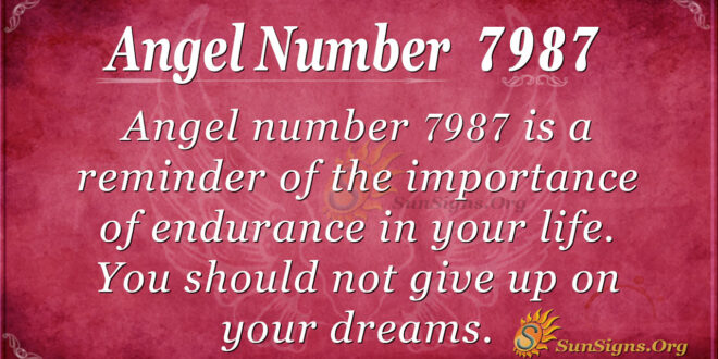 Angel number 7987