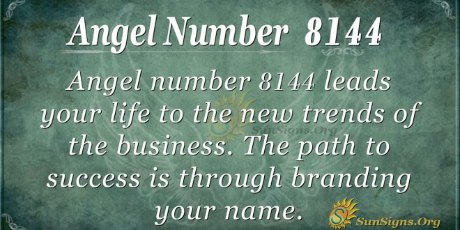Angel number 8144