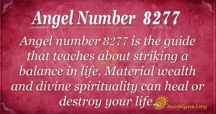 Angel number 8277