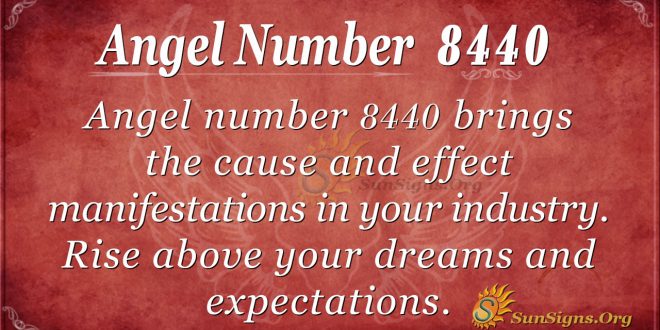 Angel number 8440