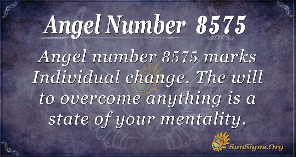 Angel number 8575