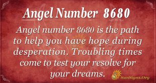 Angel number 8680