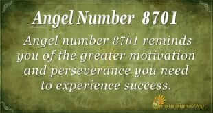 Angel number 8701