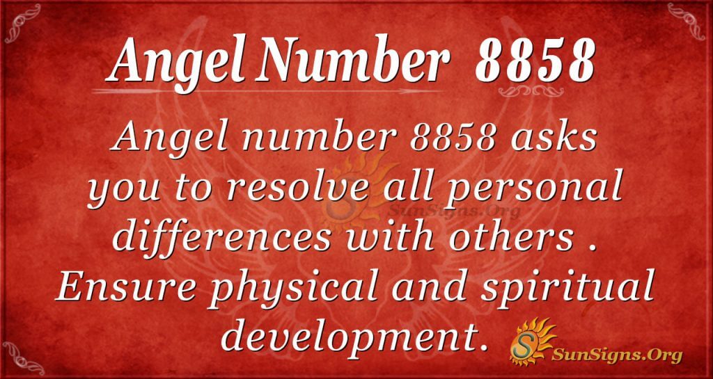 angel number 8858