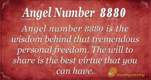 Angel number 8880
