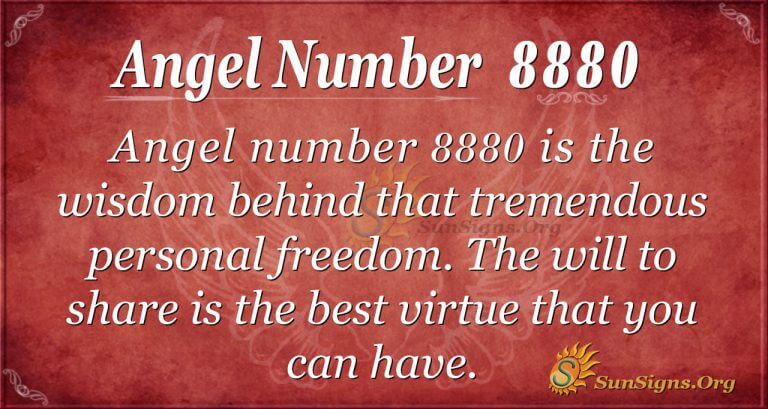 Angel Number 8880 Meaning: Personal Freedom | SunSigns.Org